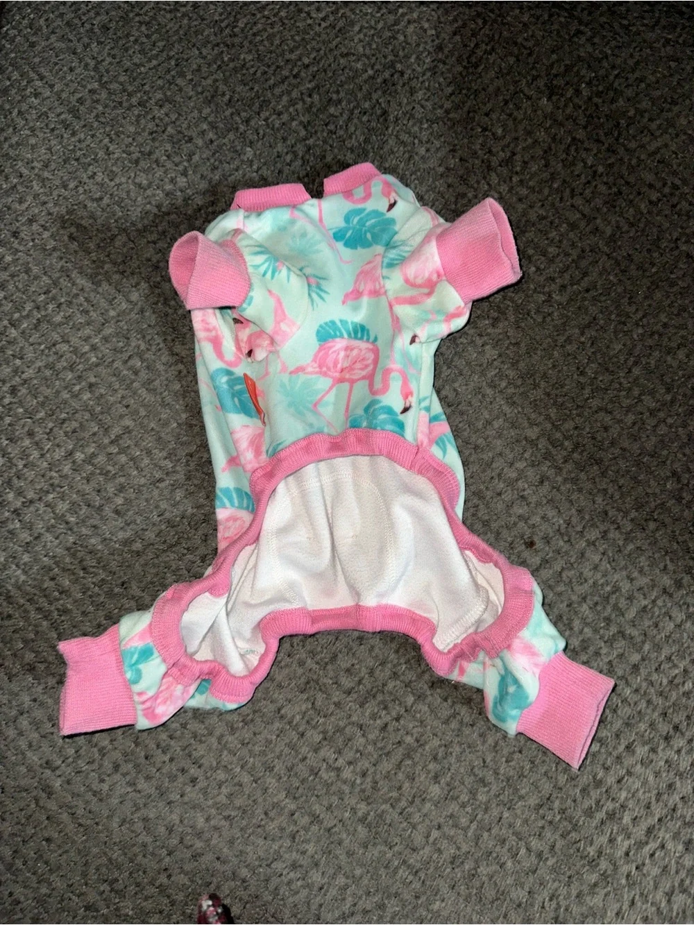 Kyeese Wear Soft Flamingo Dog Pajamas Size Small